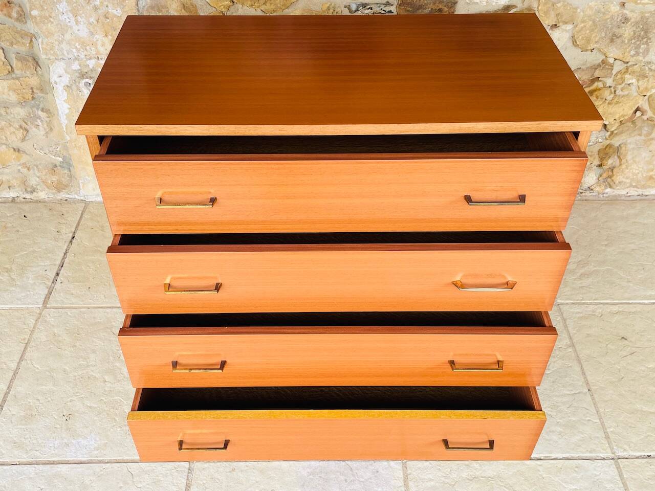 Vintage chest of drawers, 4 drawers, circa 1960s
