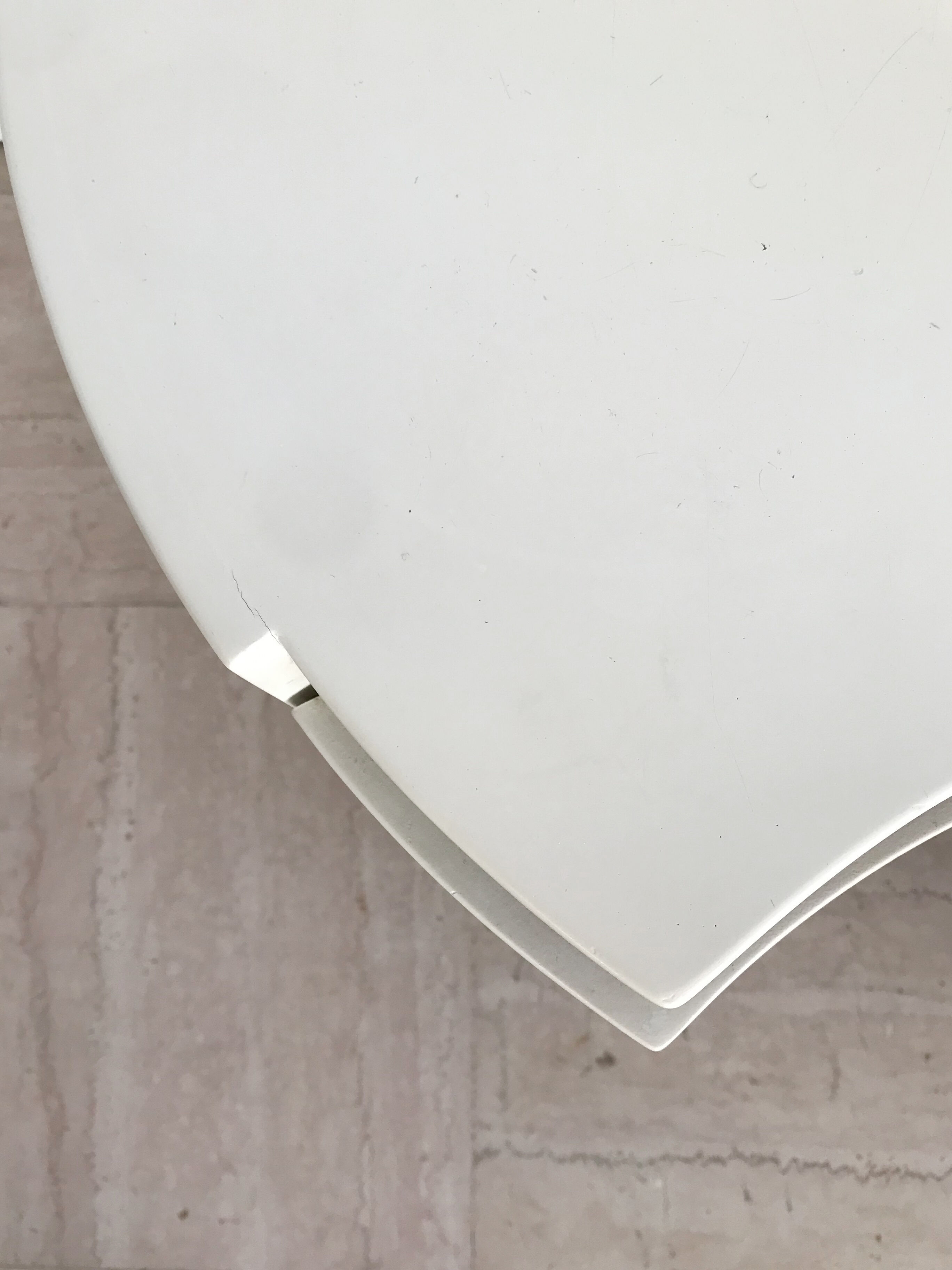 Simon Gavina Italian white lacquered wood  nigthstands, 1970s