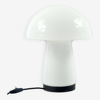 Large Space Age Mushroom-Shaped Glass Table Lamp from Limburg, Germany, 1970s