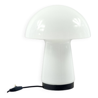 Large Space Age Mushroom-Shaped Glass Table Lamp from Limburg, Germany, 1970s