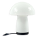 Large glass table lamp in the shape of a mushroom from the space age by Limburg, Germany, 1970s.