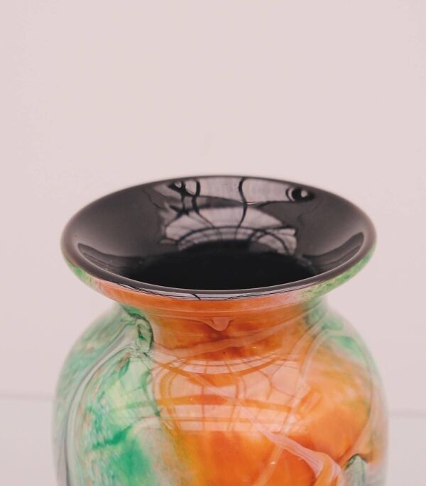 Vase « silice création »de jean michel operto en verre soufflé