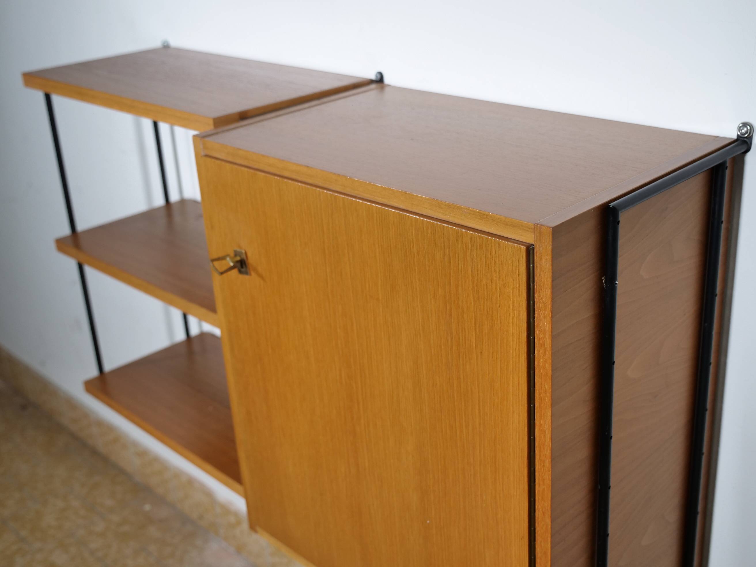 Mid-Century design wall shelf by Ernst Dieter Hilker for Omnia,1960s