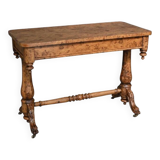 Victorian Amboyna Burl Desk, England – Late 19th Century