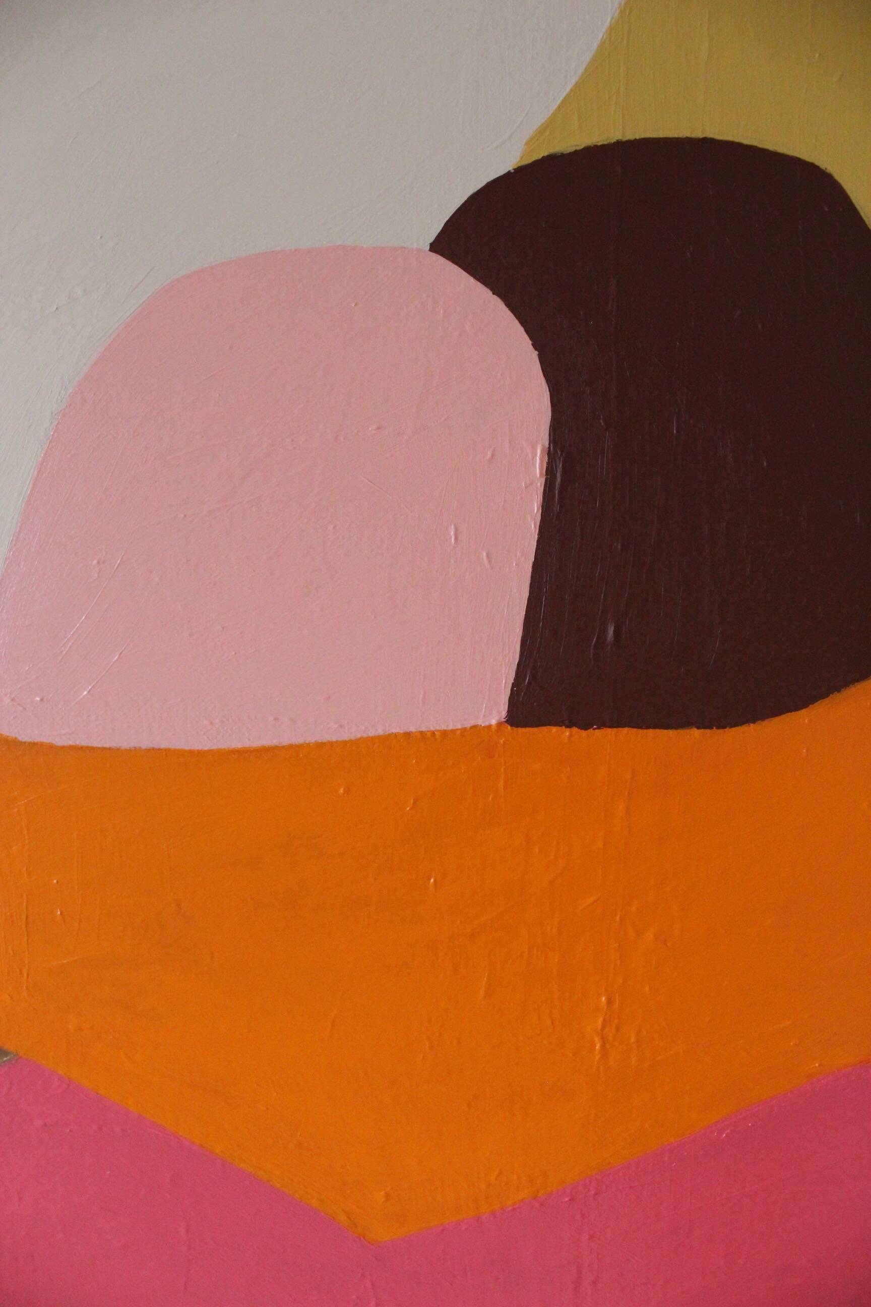 Dans tes bras , peinture couple 55x45cm