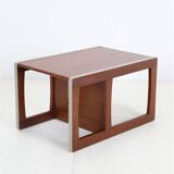 Set of 3 teak convertible children's chairs / stools / side tables, 1960s