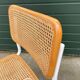 Set of 4 Cesca b32 model chairs in white by Marcel Breuer