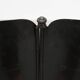 Art Nouveau Black Lacquered Two-Panel Screen with Hand-Painted Irises, Fran