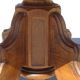 Square dining table, central leg, seats 8