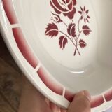 Plat creux à fleurs ancien