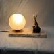 Art deco rabbit lamp