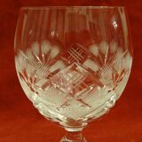 6 cut crystal glasses