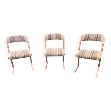 Set of 3 Baumann Kangaroo Chairs
