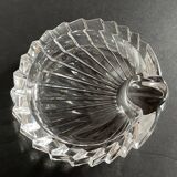 Vintage Crystal Ashtray in Seashell Shape