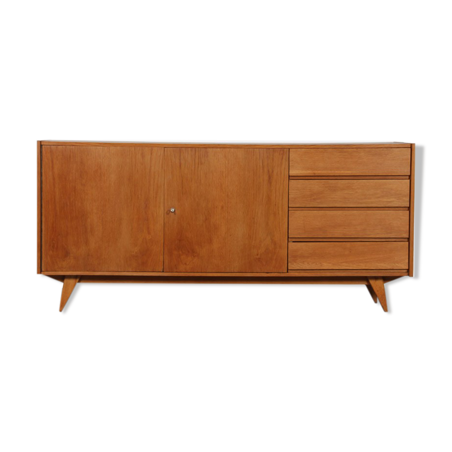 Enfilade en bois par jiroutek pour interier praha, u-460, 1960