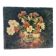 Bouquet d’œillets en vase bleu et blanc, signée