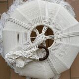 Macramé hanging lamp