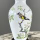 Pair of porcelain vases by Franklin, “The Meadowland Bird Vase”, 20th century.