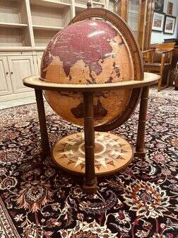 Classic Italian Zoffoli Aries globe bar floor model