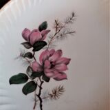 Series of eight flat plates gien model Chenonceaux