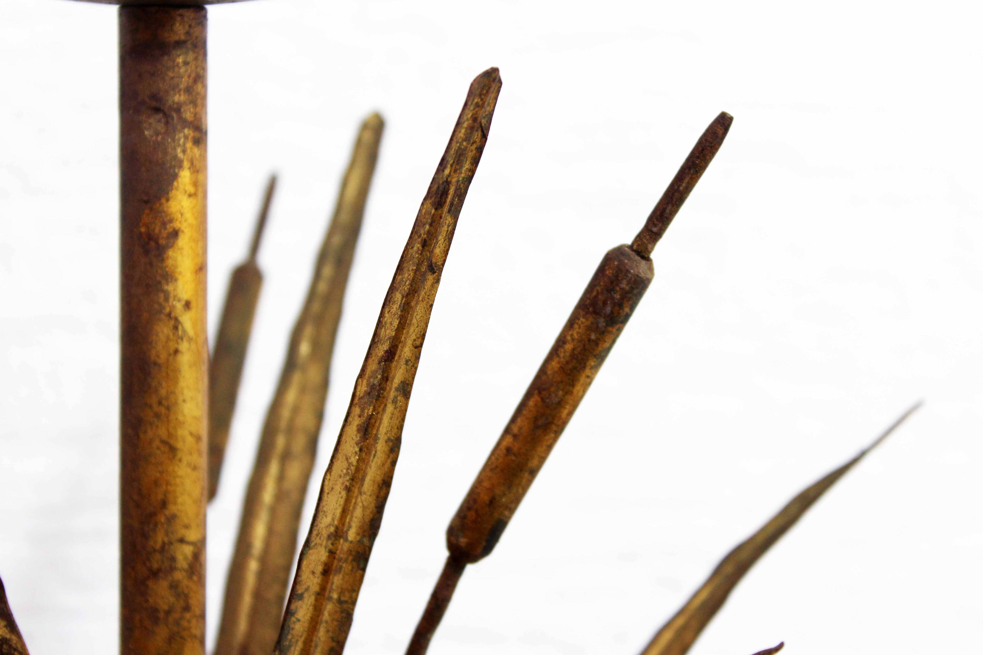 Golden wheat sheaf lamp base