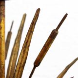 Golden wheat sheaf lamp base