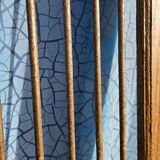 Old garden gate in solid teak