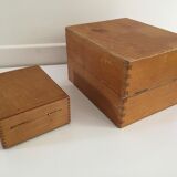 Lot of 4 vintage wood boxes