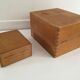 Lot de 4 boites bois vintage