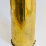 Old brass shell vase numbered H35cm