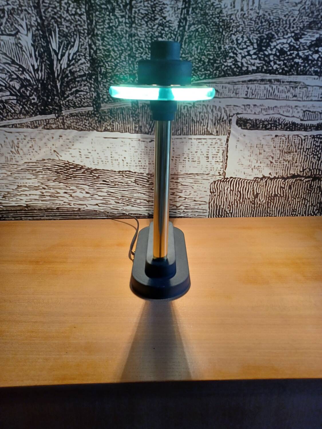 Desk lamp attributed to Robert Sonneman.