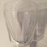 6 cut Sevres crystal wine glass set