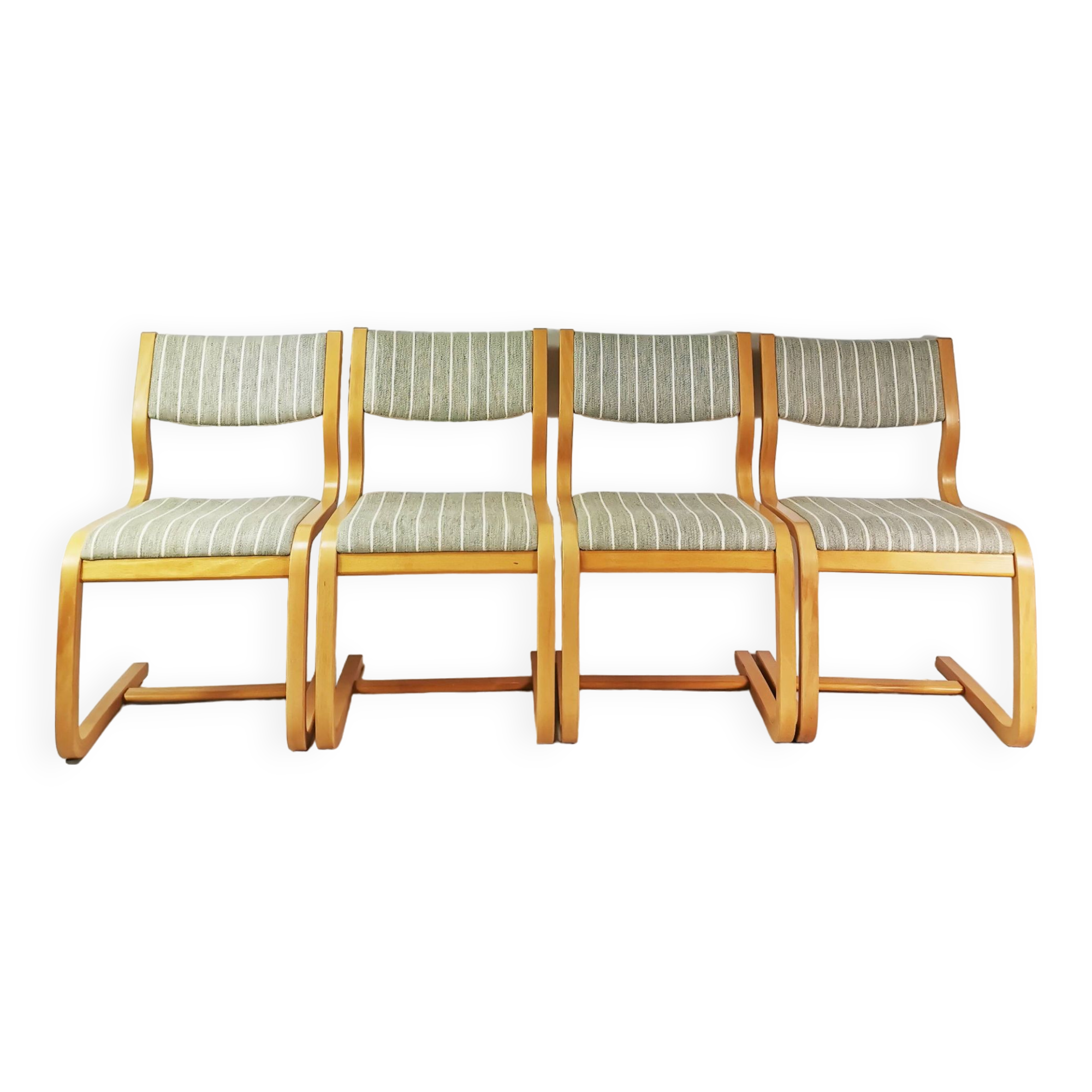 Zestaw 4 krzeseł Mid Century, proj. Magnus Olesen, Dania, late 70.