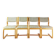 Set of 4 mid-century chairs designed by Magnus Olesen, Denmark, 1970s.