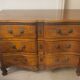 Louis XV style crossbow commode in solid walnut