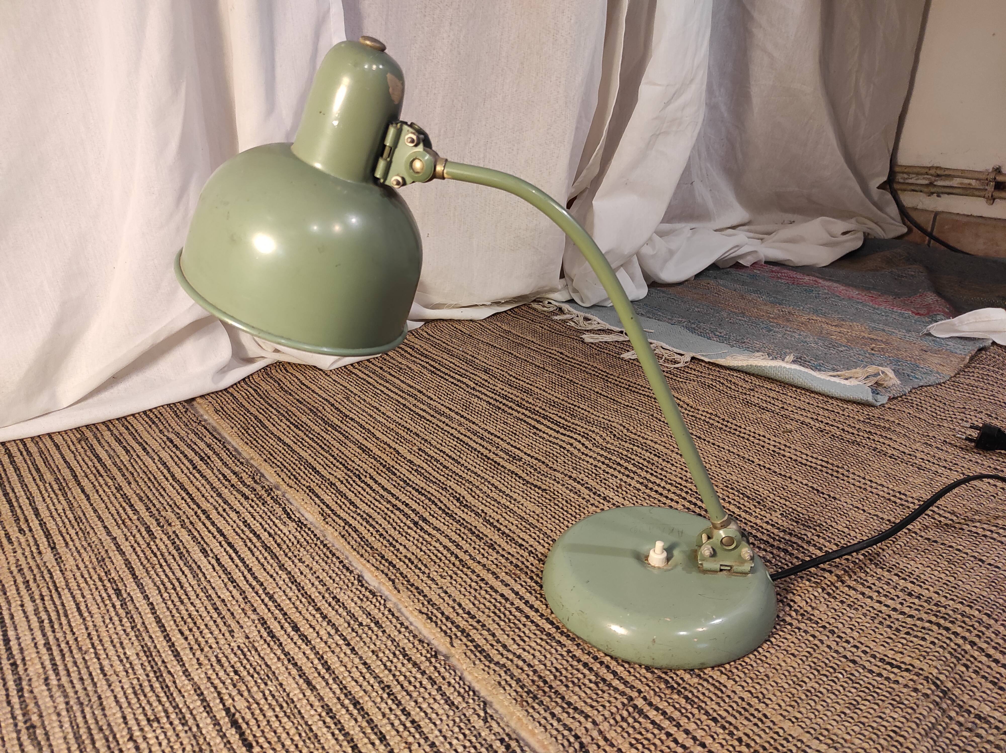 Desk lamp, articulated workshop lamp 1940
