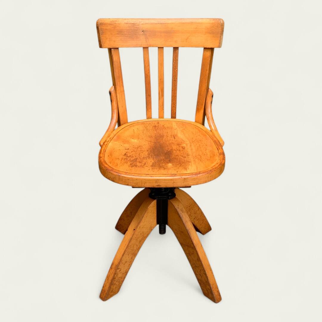 Pair of Baumann rotating screw chairs 1960