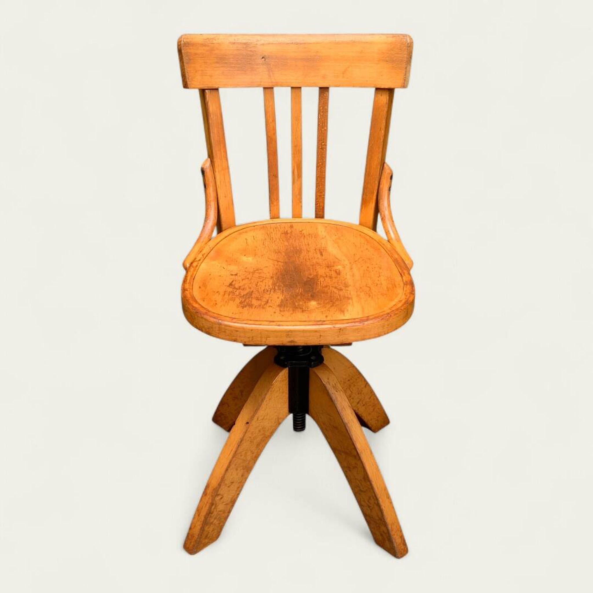 Pair of Baumann rotating screw chairs 1960