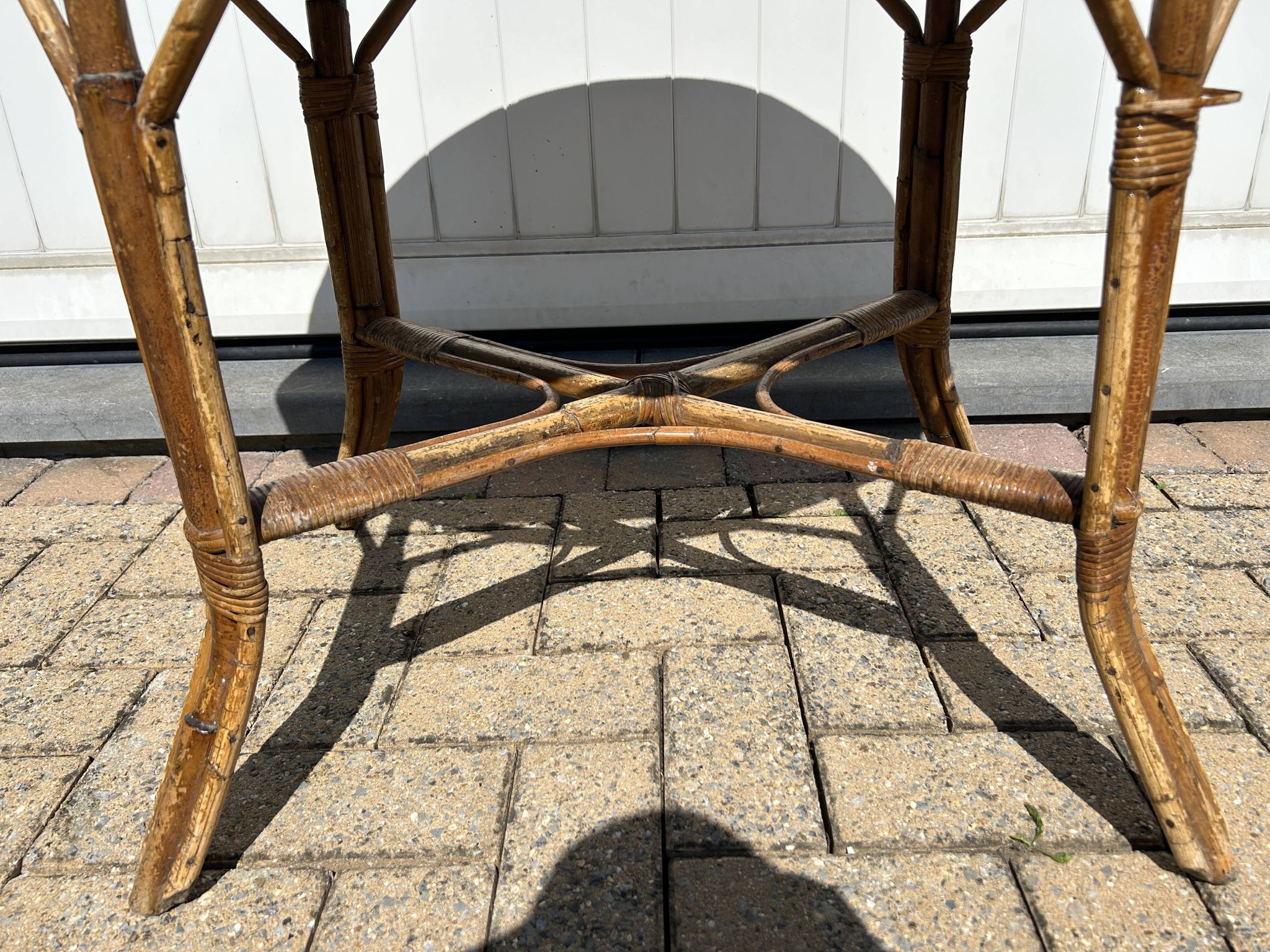 Table rotin et bambou