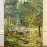 Oil on canvas signed by the artist M. Cornu