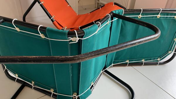 Paire de chaises longues ''Barwa'' de John Waldheim et Edgar Bartolucci 1950