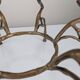 Zigzag Bronze Faux Bamboo Hollywood Regency Coffee Table, 1960s