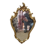Gold baroque mirror 69x42cm