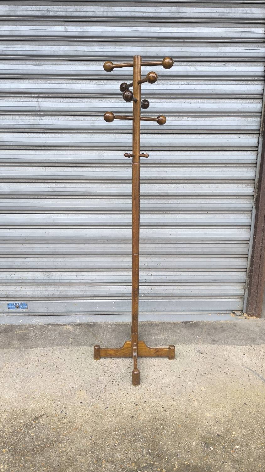 Scandinavian Beech Coat Rack 1960
