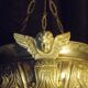 Chandelier / sanctuary lamp / church pendant light / copper and bronze censer