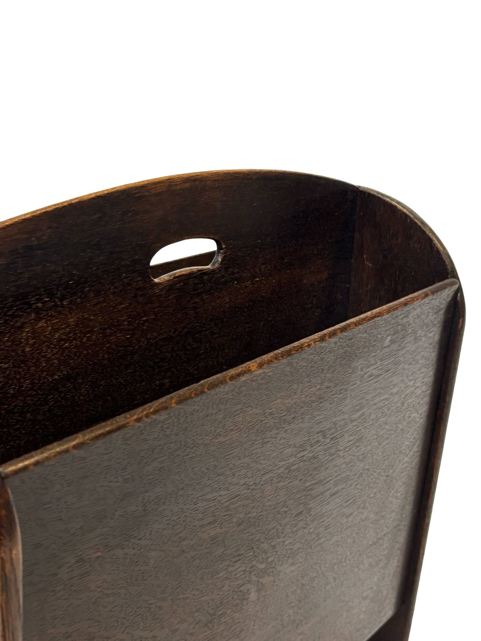 Art Deco Oak Newspaper Rack Magazine Rack 1950s design
