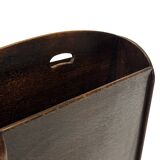 Art Deco Oak Newspaper Rack Magazine Rack 1950s design