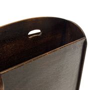 Art Deco Oak Newspaper Rack Magazine Rack 1950s design