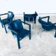 Leather Cachucha Dining Chairs by Hugo De Ruiter for Leolux, 1990s, Set of 4