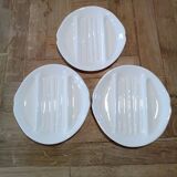 Three Salins pompadour asparagus plates